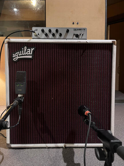 Aguilar 2 x 12 and ToneHammer Bass Rig